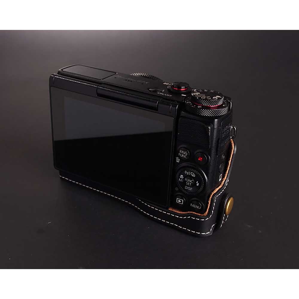 楽天市場】Canon PowerShot G7X 用 レザー ケース Black ブラック TP