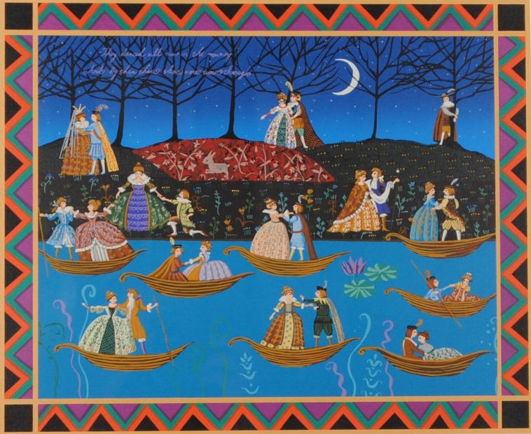 インテリアの絵画をシルクスクリーンの版画で制作した小澤摩純の